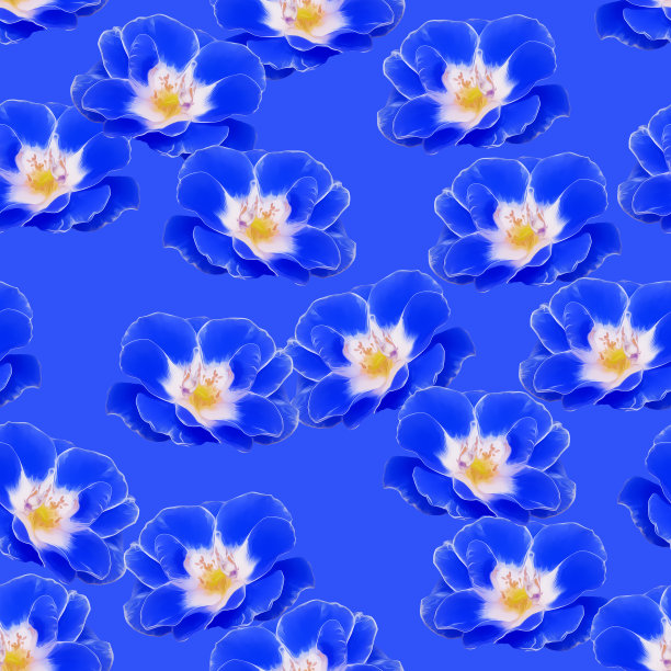 玫瑰花朵。插图，花的纹理。用于连续复制的无缝模式。花卉背景，照片拼贴为纺织品，棉布面料。用于墙纸、封面、印刷品。图片下载