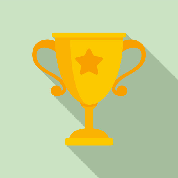 金杯声誉图标平风格图片下载