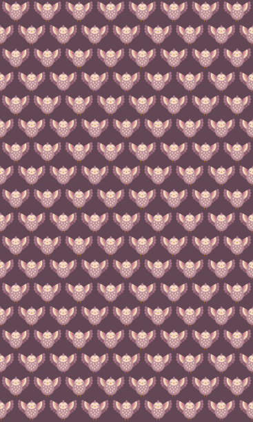 无缝斯堪的那维亚色猫头鹰鸟图案图片下载