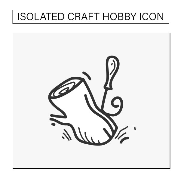 木雕手工画图标图片下载