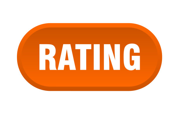 评级按钮圆形标志上的白色背景图片下载