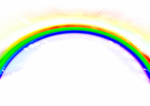 一个抽象的彩虹隧道闪耀着技术的概念图片下载