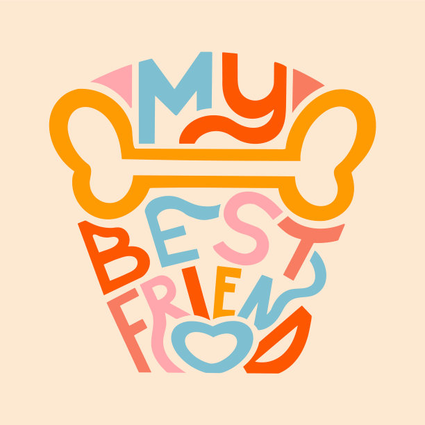 关于狗的古老字母图片下载