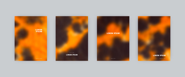 一组矢量海报模板图片下载