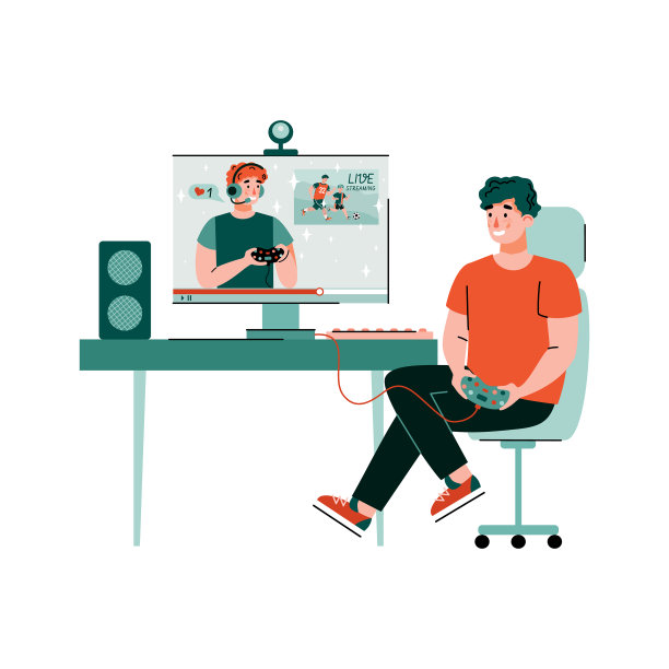 电子竞技游戏在线与动漫游戏玩家竞争图片下载