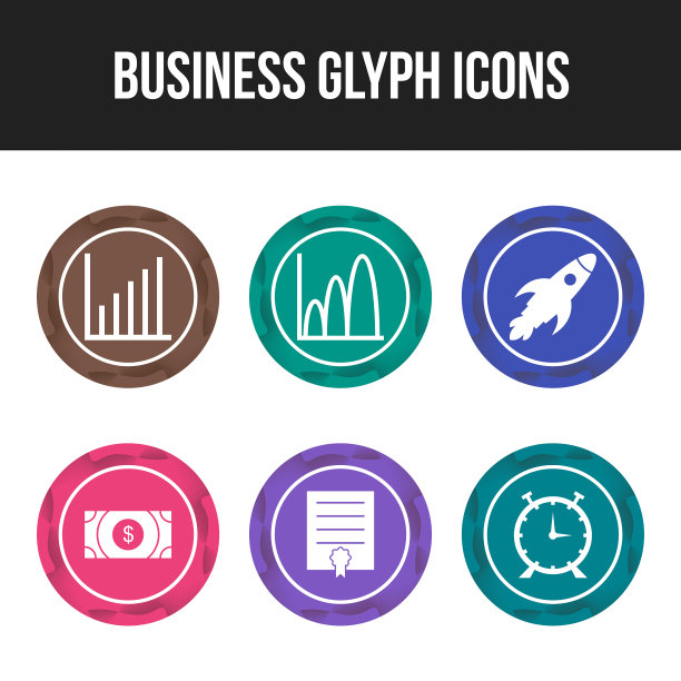 6个商业图标用于个人和商业用途图片下载