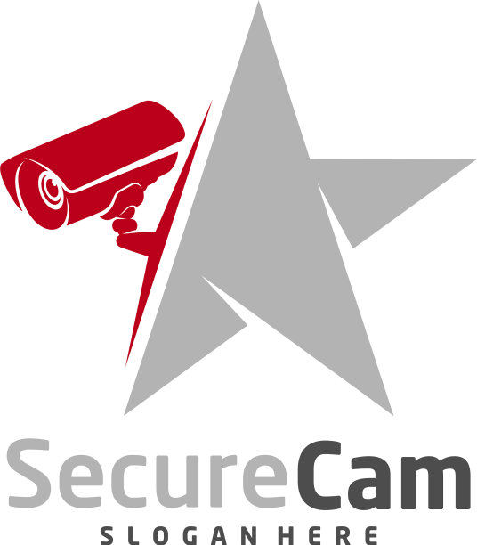 明星监控摄像机标志设计模板概念图片下载