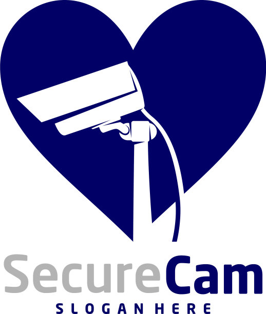 爱监控摄像标志模板设计理念图片下载