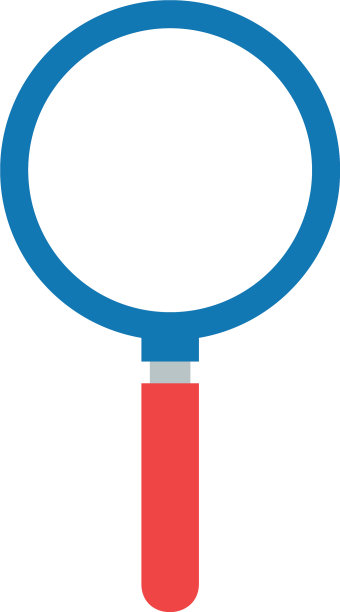 蓝色的lupe图标设计图片下载