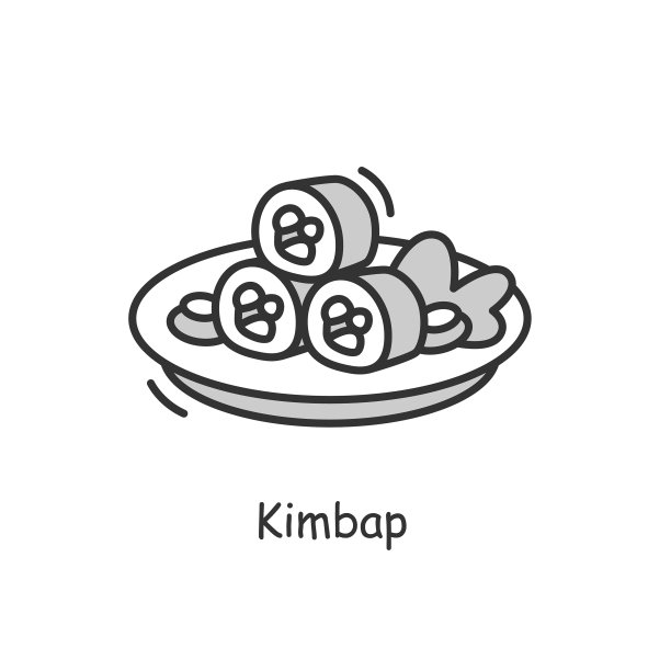 金巴象征韩国的海藻卷图片下载