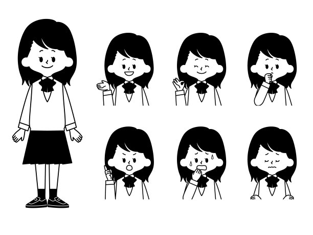 学生面部表情集图片下载