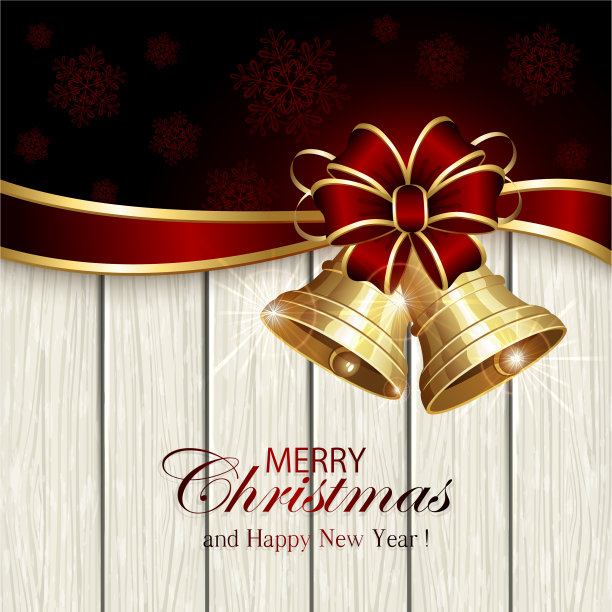 白色的木制铃铛和丝带图片下载