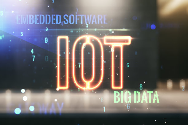 摘要虚拟物联网全息图以当代商业中心外部为背景，以物联网为概念。Multiexposure图片下载