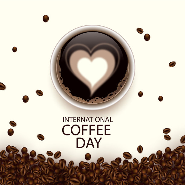 国际日咖啡加泼咖啡图片下载