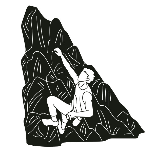 徒步者爬山徒步卡通图形图片下载