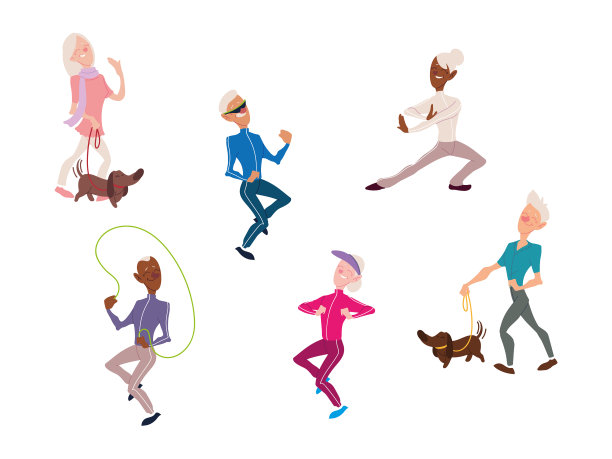 上了年纪的人经常锻炼身体图片下载