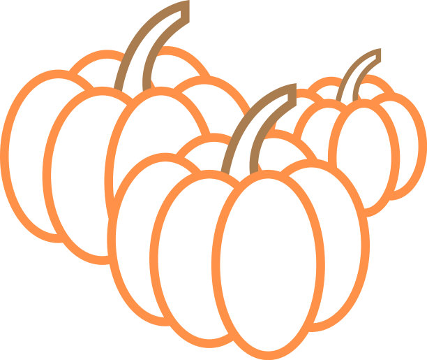南瓜图形设计模板孤立图片下载