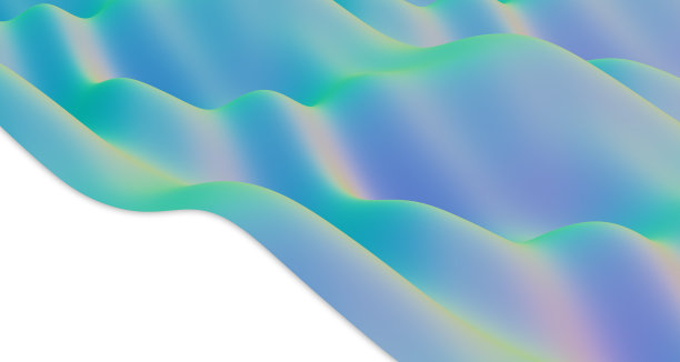 抽象彩色波对比彩色条纹渐变彩色三维插图图片下载