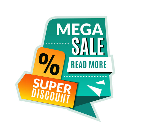 超级特价标签超级折扣促销传单图片下载