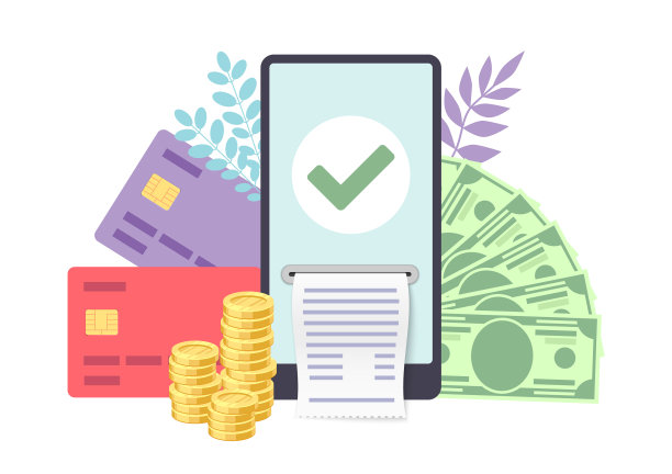 在线刷卡支付的概念与智能手机图片下载