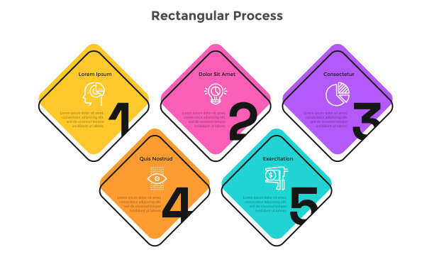 现代信息图向量模板图片下载
