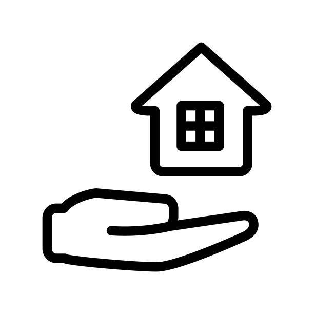 两个房屋图标图案图片下载