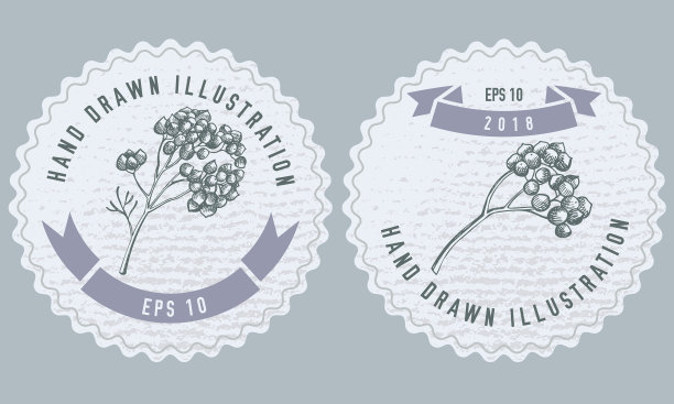 单色标签设计用的图片下载