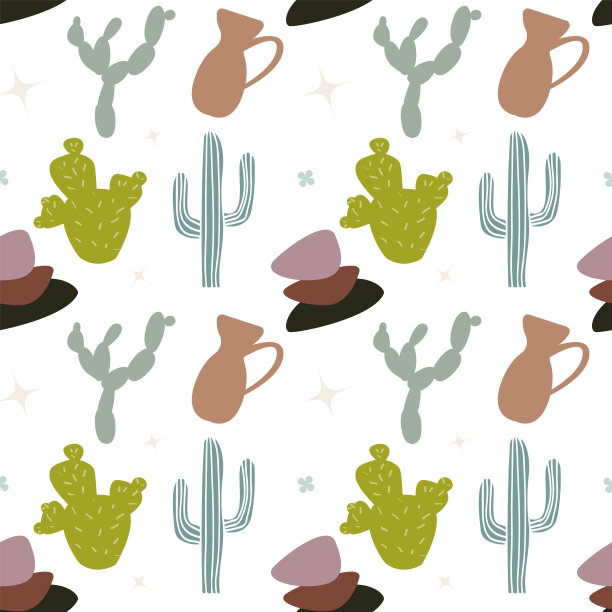 无缝模式的背景。矢量平面卡通插图图片下载