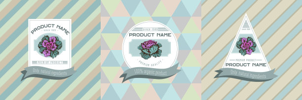 三种颜色的标签图片下载