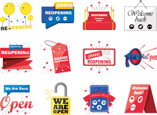 重新打开详细的风格集图标设计图片下载