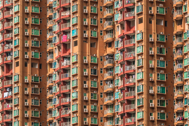 香港的高层住宅大厦图片下载