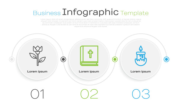 Set line花郁金香圣经和燃烧图片下载