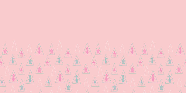 粉彩水平边界无缝模式图片下载