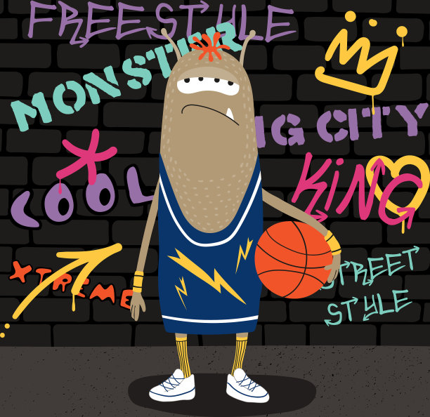 可爱的街头风怪物图片下载