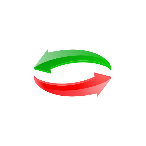 绿色和红色箭头构成一个循环图片下载