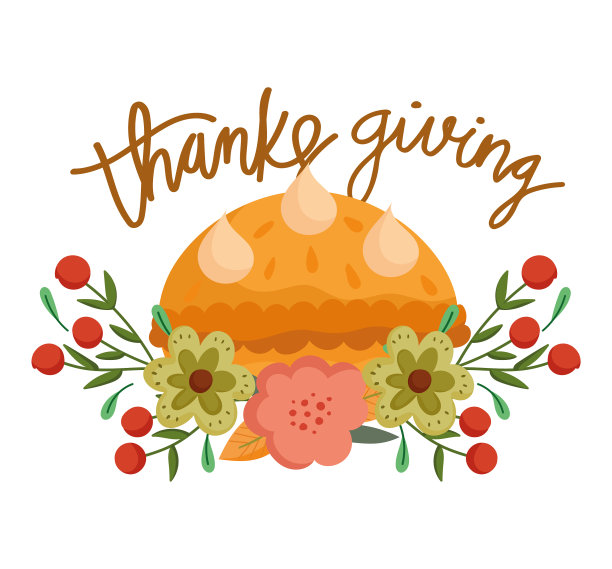 感恩节快乐，南瓜蛋糕甜点图片下载