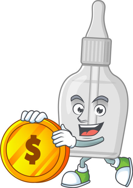 瓶子里有吸液管丰富有大金币图片下载