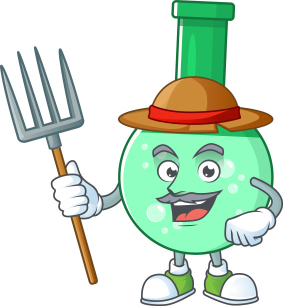 吉祥物设计风格农用绿色化工图片下载