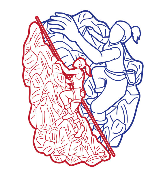 集体徒步爬山图片下载