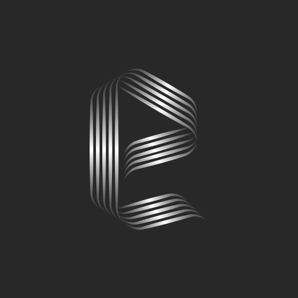 小写字母e标志以最小的风格组合而成图片下载