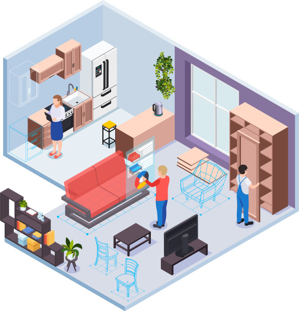 家具展厅等距设计理念图片下载