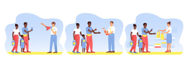 与旅行的非裔美国人客户购买图片下载