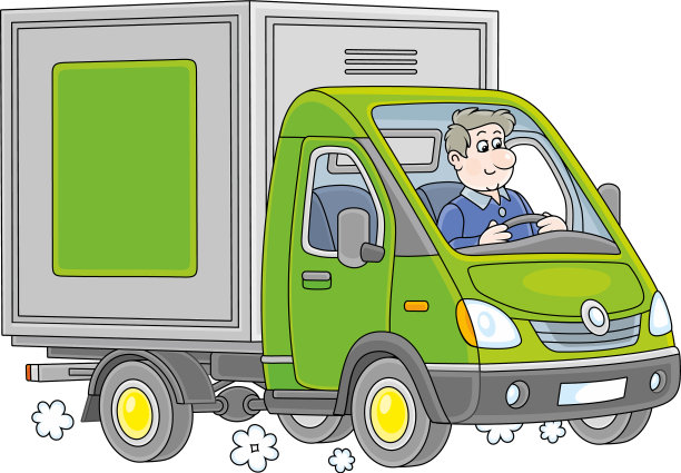 绿色小货车图片下载