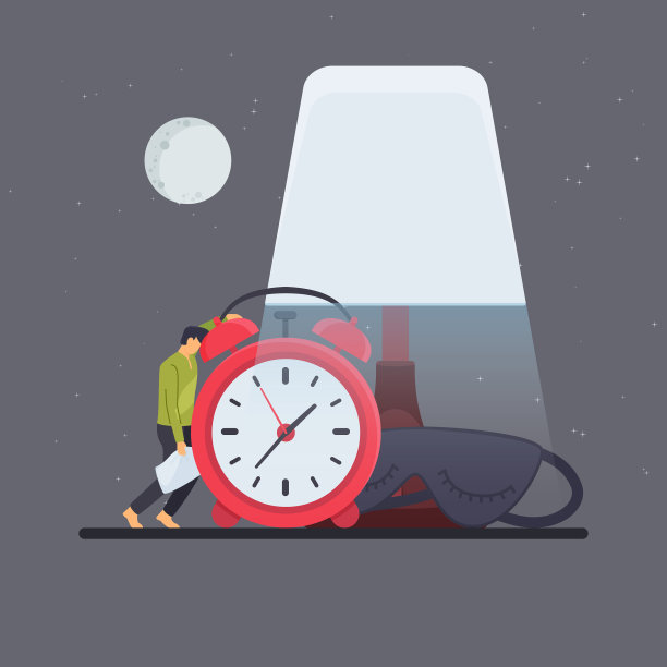 男人倚着台灯下的警报器图片下载