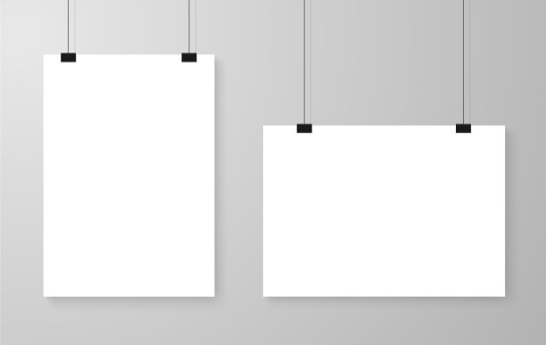 海报模板一张纸eps 10图片下载