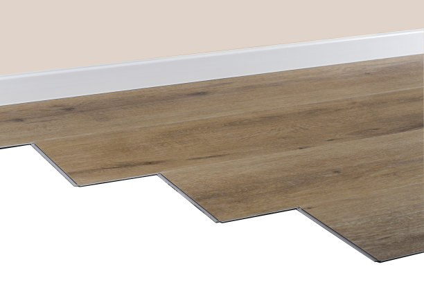 孤立的层压板或镶木地板。白色背景上带有纹理和木纹的木地板。图片下载