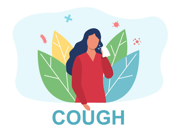 一幅描绘年轻女子痛苦的医学海报图片下载