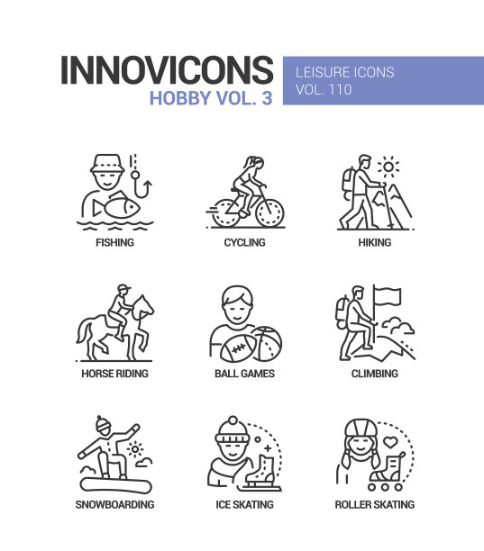 霍班德活动系列图标系列设计风格图片下载