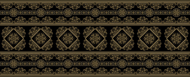 古董的模式。东方卡片和封面背景图片下载
