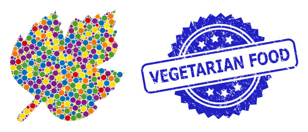 橡胶素食券，色彩鲜艳图片下载